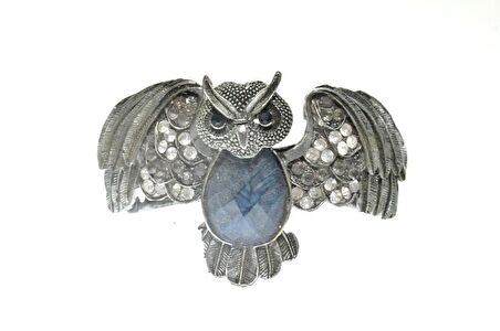 Hdmarketim Otantik Swarovski Taşlı Yarasa Kelepçe Metal Bileklik 5511