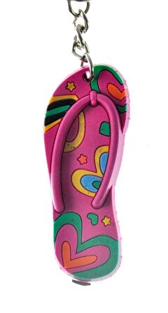 Hdmarketim Sevimli Flip Flop Terlik Figürlü Anahtarlık 5946