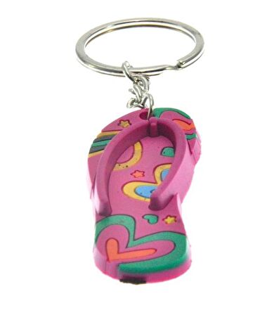 Hdmarketim Sevimli Flip Flop Terlik Figürlü Anahtarlık 5946