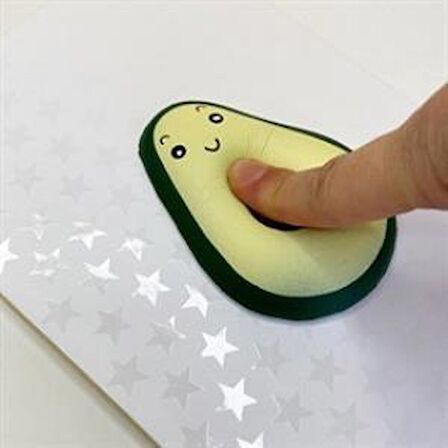 Anı Hatıra Defteri Avokado Squishy A5 Sert Kapaklı Çizgili Günlük Defteri