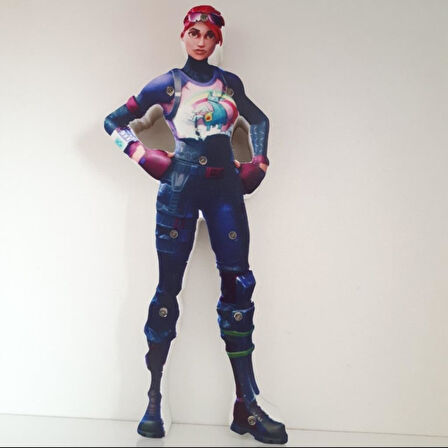 Fortnite Brite Bomber Karakteri Led Işıklı Pano Biblo Ahşap Masa Dekor