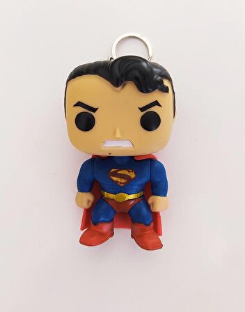 Superman Avengers Marvel Funko Pop Figür Anahtarlık Çanta Süsü 9 cm