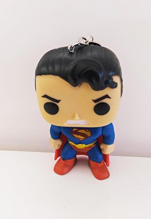 Superman Avengers Marvel Funko Pop Figür Anahtarlık Çanta Süsü 9 cm