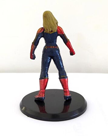 Avengers Endgame Captain Marvel Mini Action Figür Oyuncak Standlı Biblo 9cm