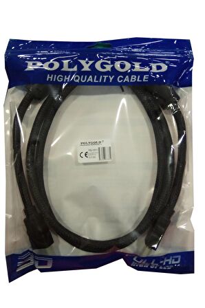 Örgülü Hdmi Kablo - Polygold Örgülü Hdmi Kablosu 1,5 Metre