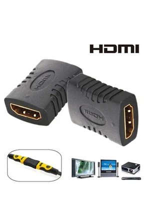 HDMI Dişi Dişi Kablo Uzatma Uzatıcı Aparatı Ara Çevirici Dönüştürücü Altın Uçlu 1080P Destekli TV Monitör Projeksiyon PC Laptop Mi Stick Uyumlu Kablo Birleştirici Ek Yapma Konnektörü Köprü Adaptör