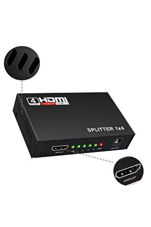 Electrima 2142 4 Port Hdmi Çoklayıcı Splitter Switch Çoğaltıcı Çoklu Ekran