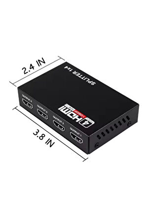 Electrima 2142 4 Port Hdmi Çoklayıcı Splitter Switch Çoğaltıcı Çoklu Ekran