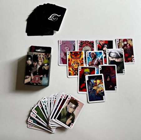 İskambil Kağıdı AnimeNaruto Poker Oyun Kartı 54 Adet  