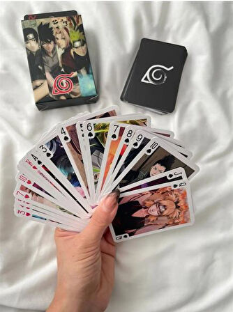 İskambil Kağıdı AnimeNaruto Poker Oyun Kartı 54 Adet  