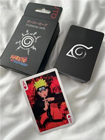 İskambil Kağıdı AnimeNaruto Poker Oyun Kartı 54 Adet  