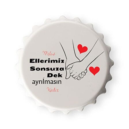 Sevgililere Özel Baskılı Magnet Açacak