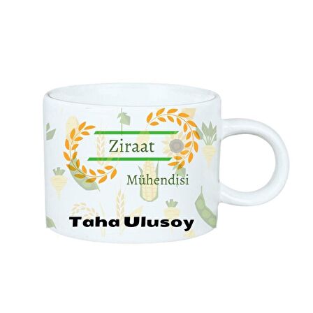 Ziraat Mühendislerine  Özel Motto Kahve Fincanı