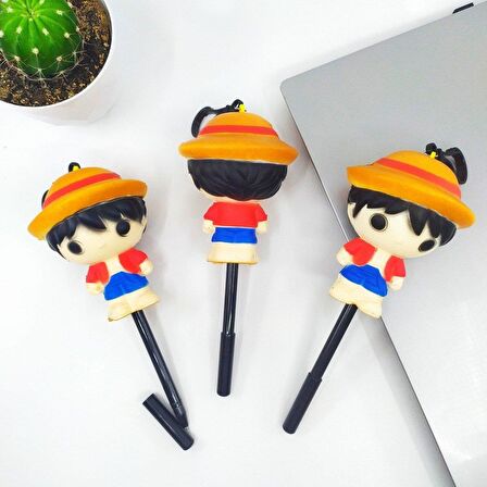 5 Dakka Daha Tasarımlı Konuşan Ajanda ve Sevimli One Piece Luffy Set