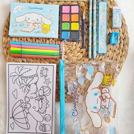 Cinnamaroll Kırtasiye Seti Boyama