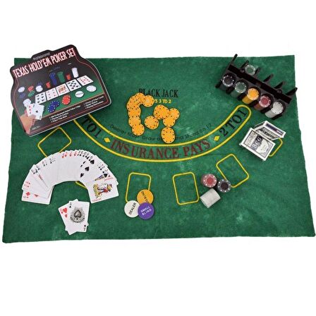 200 Chip Texas Hold'em Poker Set