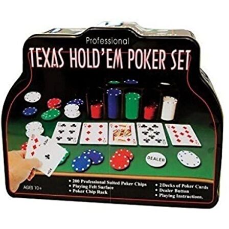 200 Chip Texas Hold'em Poker Set