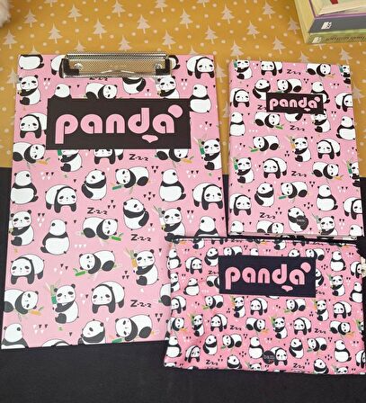 Panda Tasarımlı Bardak Kırtasiye Seti