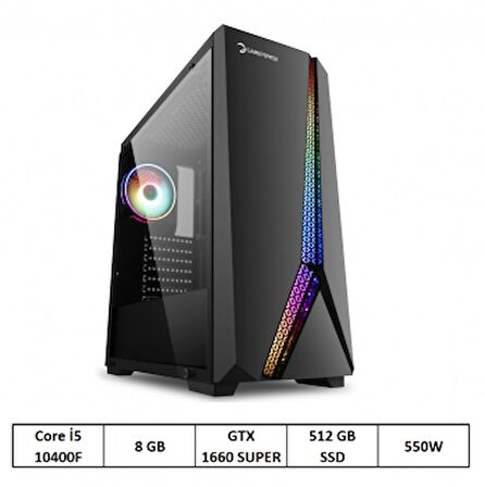 OXPC-5000 i5-10400F 8GB 512GB 6GB GTX1660 FDOS