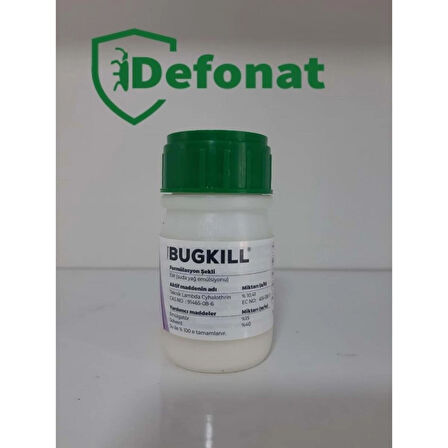 Hektaş Bugkill 50 mL – Kokusuz Genel Haşere İlacı | Sivrisinek, Karasinek, Hamam Böceği, Pire 