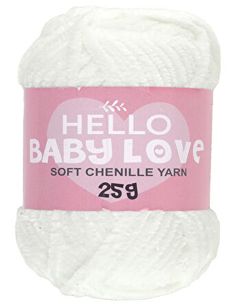 Hello Baby Love Şönil Kadife Punch İpliği 25 gr BL201