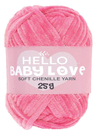Hello Baby Love Şönil Kadife Punch İpliği 25 gr BL206