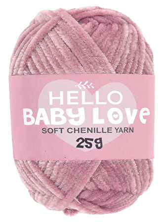 Hello Baby Love Şönil Kadife Punch İpliği 25 gr BL218