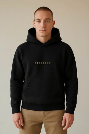 Lenithra He-Man Skeletor Anime Sırt Baskılı Unisex Oversize Hoodie Siyah / L