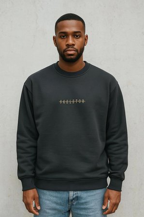 Lenithra He-Man Skeletor Anime Sırt Baskılı Unisex Oversize Sweatshirt Füme / M