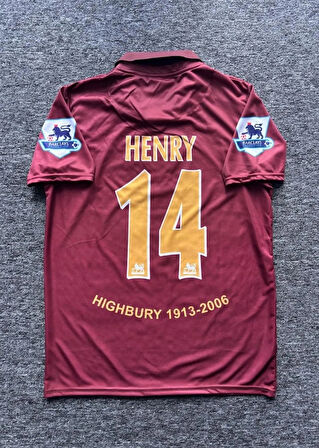 Henry 14 Arsenal Nostalji 2005/06 Sezon Yakalı Forması