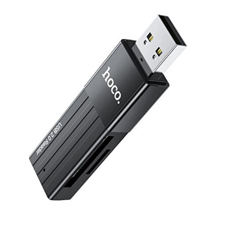 Hoco Hb20 2In1 Hafıza Kart Okuyucu Usb 2.0 Çevirici Adaptör-(5775)