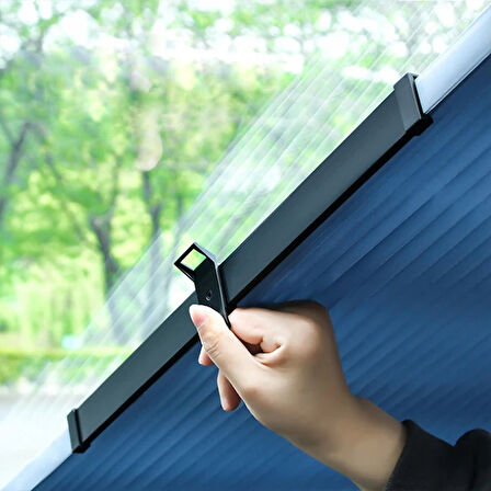 Ally 46Cm Araç Ön Cam Güneşlik Otomatik Geri Çekilebilir Katlanabilir-(5775)