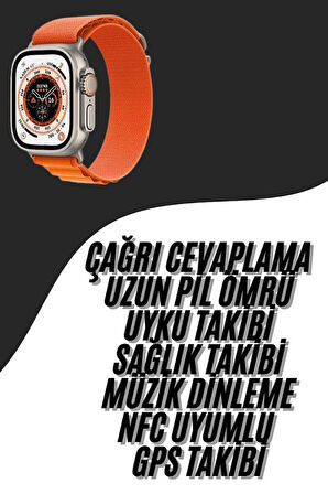 Kordon Kilitli Akıllı Saat Amoled Ekran Titreşimli Çağrı Cevaplayabilen