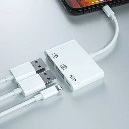 Ally 3In1 İphone/İpad To Usb Kamera Okuyucu-(5775)