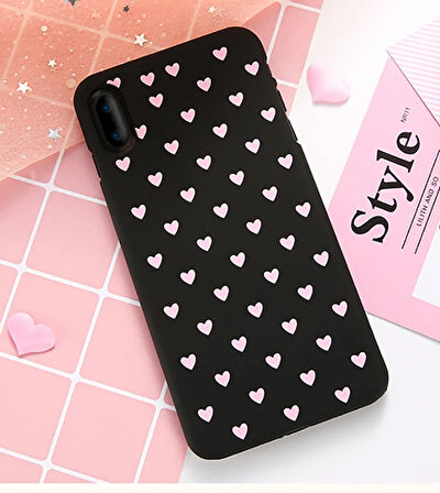 İphone X Xs Çoklu Kalp Pc Kılıf-(5775)