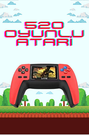 520 Oyunlu El Konsolu Atari Oyun Konsolu Taşınabilir