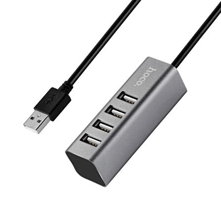 Hoco Hb1 80Cm Kablolu 4 Portlu Usb Çoğaltıcı Hub Adaptör-(5775)