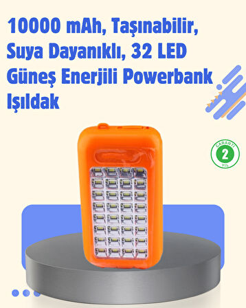 Gold Silver Gs-875 Güneş Enerjili Ve 32 Led Işıldak