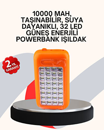 Güneş Paneli Ile Şarj Olan 32 Led’Li Cihazı