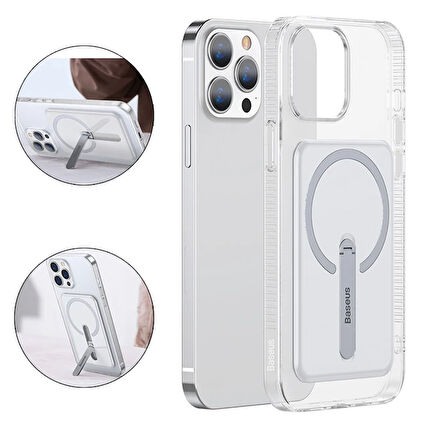 13 6.1Inç Manyetik Standlı Silikon Kılıf-(5775)