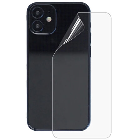 İphone 12 Mini Membran Nano Hidrojel Film Arka Koruyucu Hayalet Arka Koruyucu-(5775)