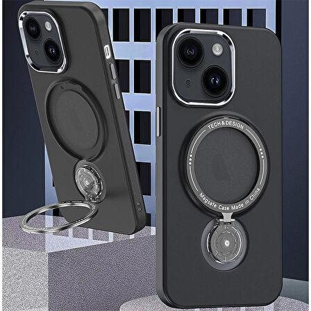 Ally 14 İçin Uyumlu Standlı Manyetik Silikon Kılıf-(5775)