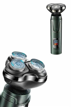 Dijital Göstergeli 3 Başlıklı Tıraş Makinesi Islak Kuru Lazer Öncesi Günlük