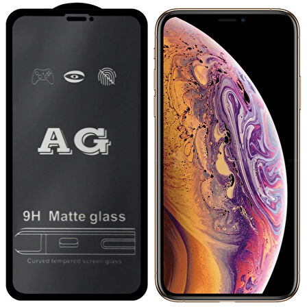 Ally İphone Xs - 11 6.5Inç Full Glue Matte Tempered Cam Ekran Koruyucu-(5775)