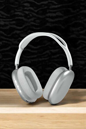 P9 Kablosuz Kulak Üstü Bluetooth Kulaklık Beyaz Mikrofonlu Kulaküstü Kablosuz Kulaklık