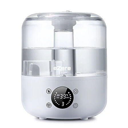 Ezere Th-413 Akıllı Dijital Hava Nemlendirici | 3L Kapasite Dokunmatik Panel Uzaktan Kumanda Sessiz