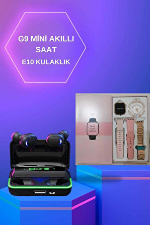 Kadınlara Özel Bileklik Hediyeli Akıllı Saat Ve Dijital Göstergeli Anc Özellikli Bluetooth Kulaklık