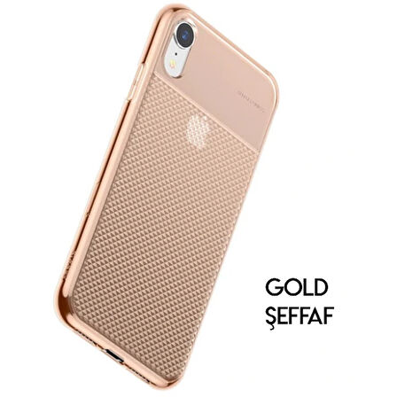 İphone Xr 6.1 Glistenıng Şeffaf Lüx Silikon Kılıf-(5775)