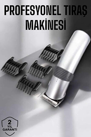 4 Taraklı Taşınabilir Profesyonel Saç Ve Sakal Kesme Tıraş Makinesi