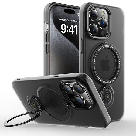 Ally 14 İçin Uyumlu Standlı Manyetik Silikon Kılıf-(5775)